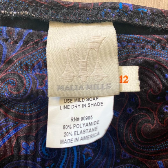 Malia Mills 2 piece blue swimsuit - Picture 7 of 7